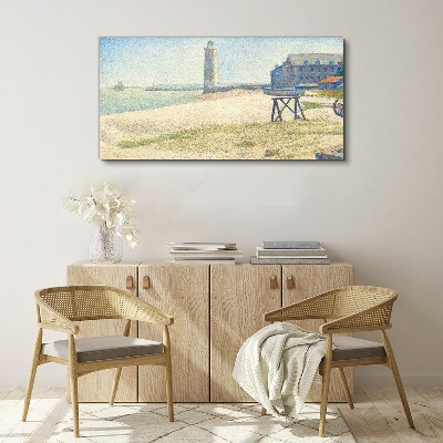 Bild auf leinwand Ein Leuchtturm an der Küste