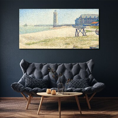 Bild auf leinwand Ein Leuchtturm an der Küste
