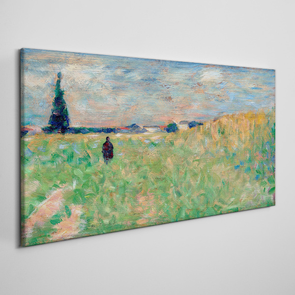 Foto auf leinwand Sommerlandschaft Seurat