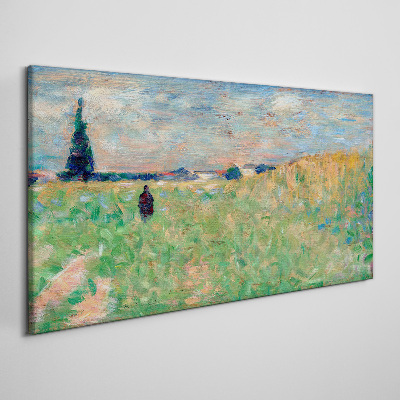 Foto auf leinwand Sommerlandschaft Seurat