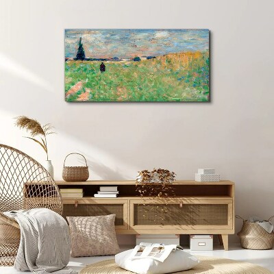 Foto auf leinwand Sommerlandschaft Seurat