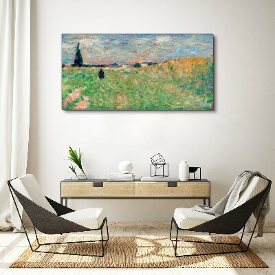 Foto auf leinwand Sommerlandschaft Seurat