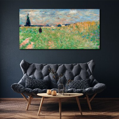 Foto auf leinwand Sommerlandschaft Seurat