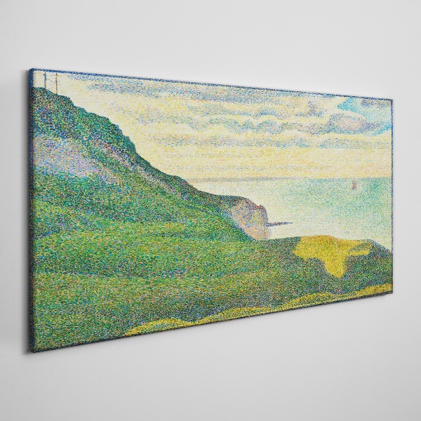 Foto auf leinwand Küstenlandschaft in Farbpunkten