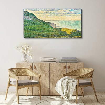 Foto auf leinwand Küstenlandschaft in Farbpunkten