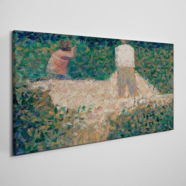 Foto auf leinwand Zwei Seurat-Steinbrecher