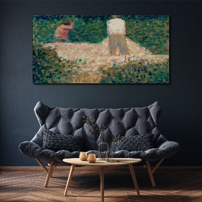 Foto auf leinwand Zwei Seurat-Steinbrecher