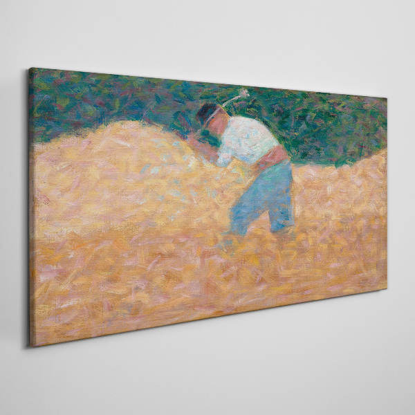 Foto auf leinwand Landwirt bei der Feldarbeit