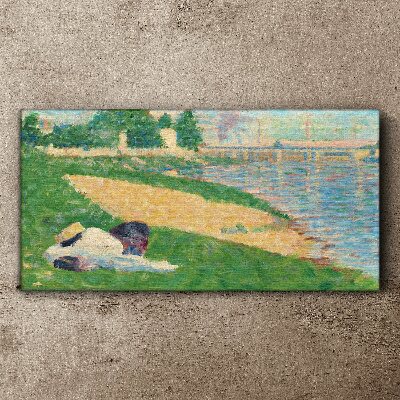 Foto auf leinwand Sommerfaulheit am Wasser