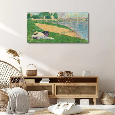 Foto auf leinwand Sommerfaulheit am Wasser