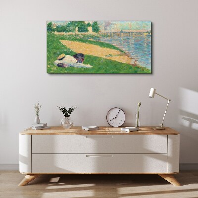 Foto auf leinwand Sommerfaulheit am Wasser