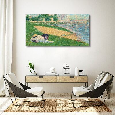 Foto auf leinwand Sommerfaulheit am Wasser