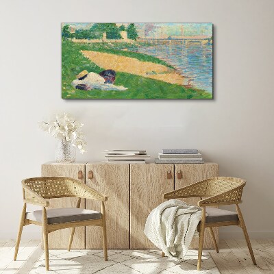 Foto auf leinwand Sommerfaulheit am Wasser