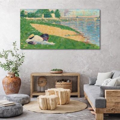 Foto auf leinwand Sommerfaulheit am Wasser