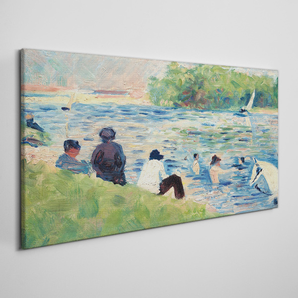 Bild auf leinwand Ein Sommertag am Fluss