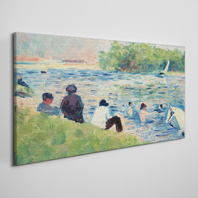 Bild auf leinwand Ein Sommertag am Fluss