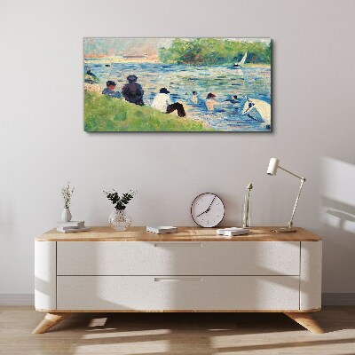 Bild auf leinwand Ein Sommertag am Fluss