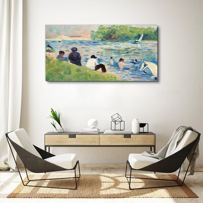 Bild auf leinwand Ein Sommertag am Fluss