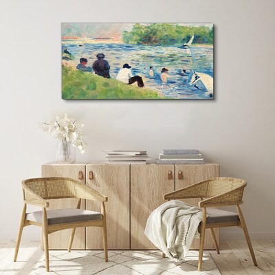 Bild auf leinwand Ein Sommertag am Fluss