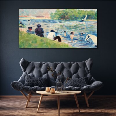 Bild auf leinwand Ein Sommertag am Fluss