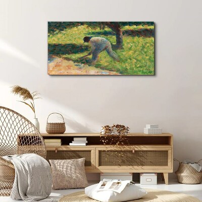Foto auf leinwand Arbeiten im Garten
