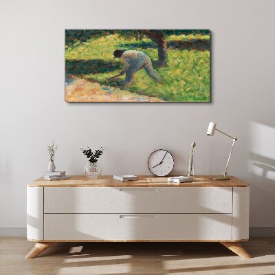 Foto auf leinwand Arbeiten im Garten