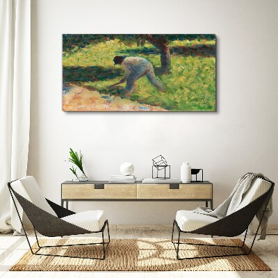 Foto auf leinwand Arbeiten im Garten