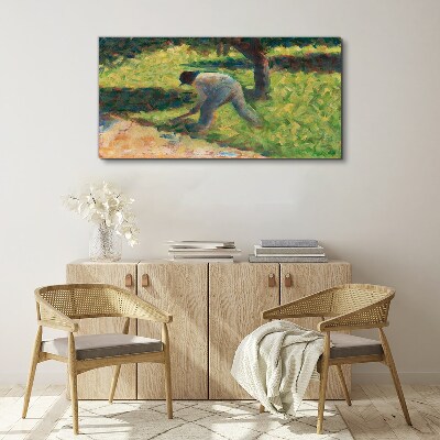 Foto auf leinwand Arbeiten im Garten