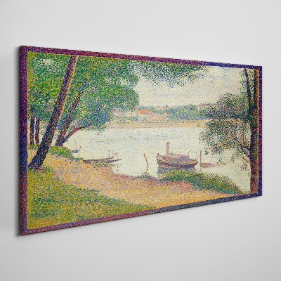Fotobilder Eine friedliche Landschaft am Fluss