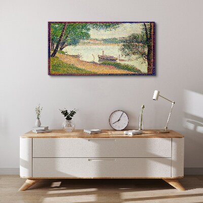 Fotobilder Eine friedliche Landschaft am Fluss