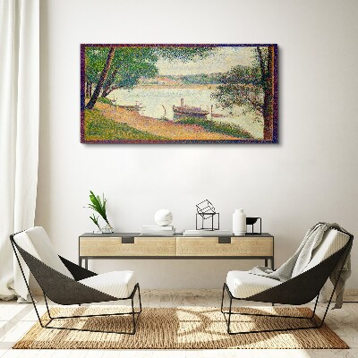 Fotobilder Eine friedliche Landschaft am Fluss