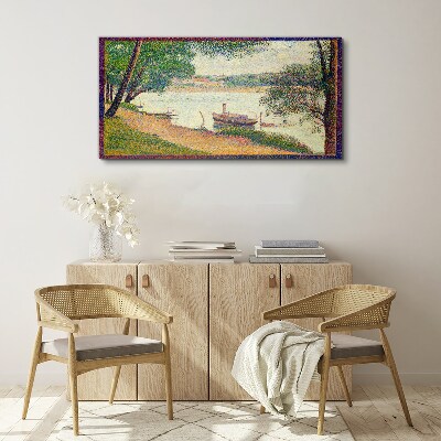 Fotobilder Eine friedliche Landschaft am Fluss