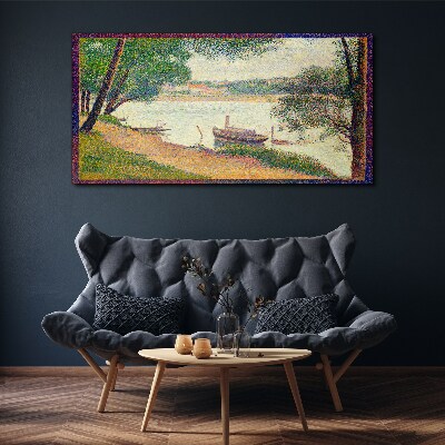 Fotobilder Flusslandschaft hinter Seurat