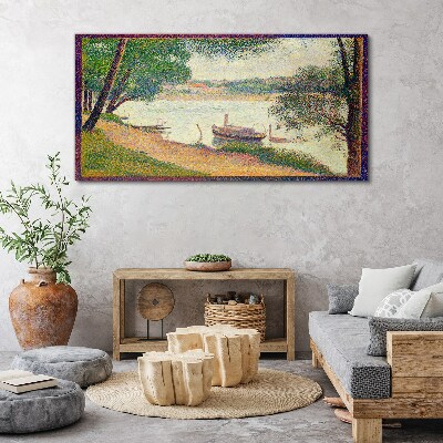 Fotobilder Flusslandschaft hinter Seurat