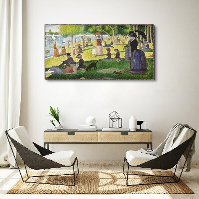 Foto auf leinwand Sonntagnachmittag am Fluss