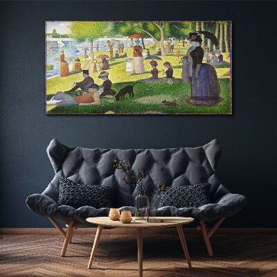 Foto auf leinwand Sonntagnachmittag am Fluss