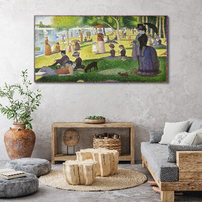 Foto auf leinwand Sonntagnachmittag am Fluss