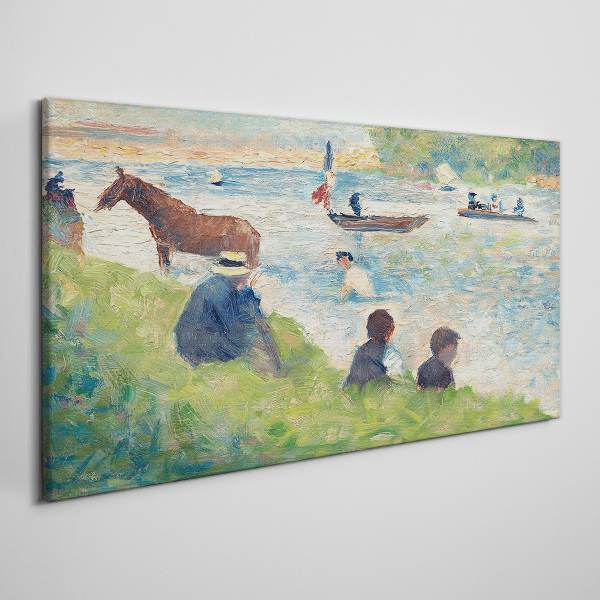 Bild auf leinwand Sommernachmittag am Fluss