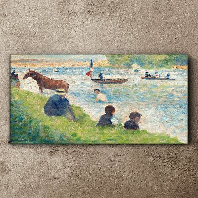 Bild auf leinwand Sommernachmittag am Fluss
