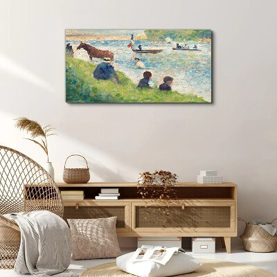 Bild auf leinwand Sommernachmittag am Fluss