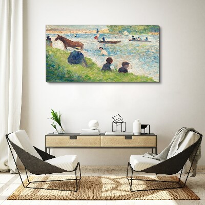 Bild auf leinwand Sommernachmittag am Fluss