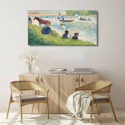 Bild auf leinwand Sommernachmittag am Fluss