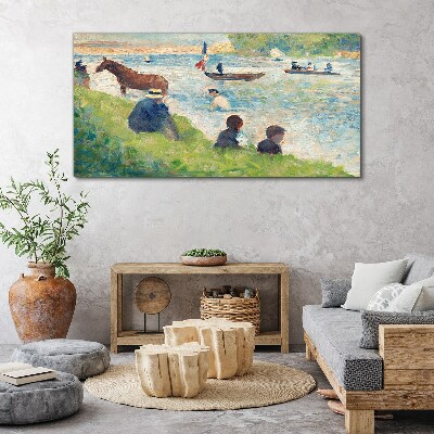 Bild auf leinwand Sommernachmittag am Fluss