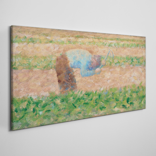 Foto auf leinwand Landwirt bei der Feldarbeit