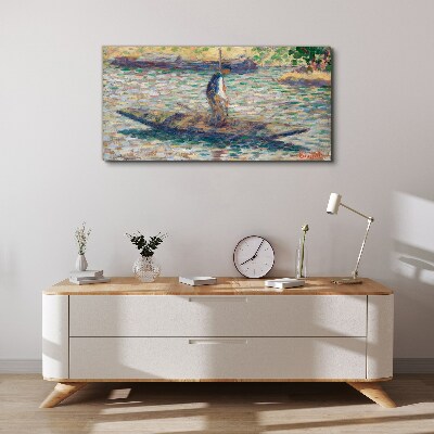 Foto auf leinwand Seemann auf dem Fluss