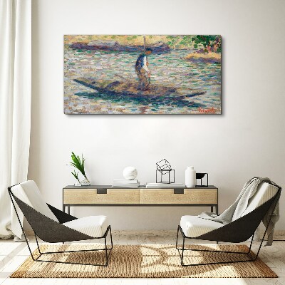 Foto auf leinwand Seemann auf dem Fluss