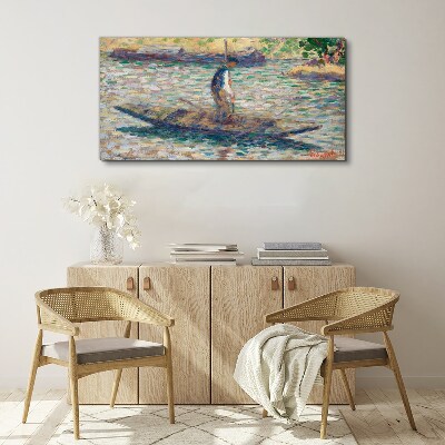 Foto auf leinwand Seemann auf dem Fluss