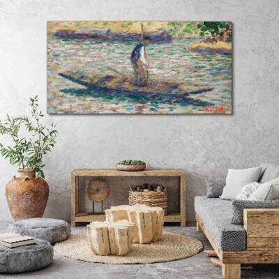 Foto auf leinwand Seemann auf dem Fluss