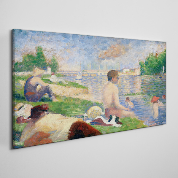 Foto auf leinwand Sommerliche Entspannung am Wasser