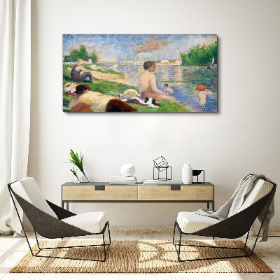 Foto auf leinwand Sommerliche Entspannung am Wasser